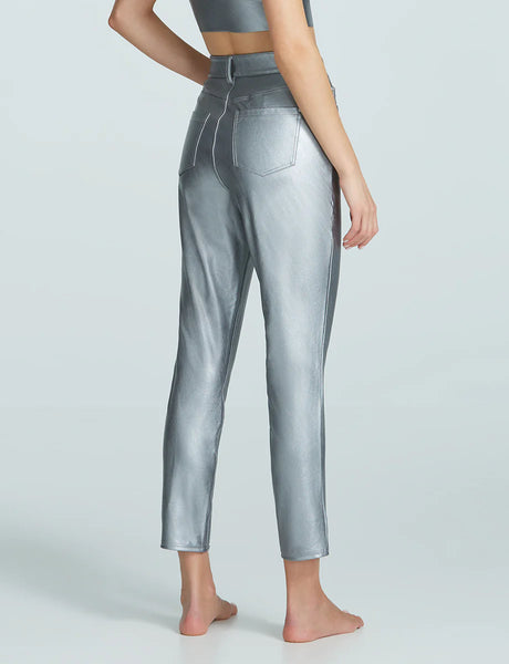 Faux Leather Five Pocket Pant