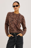 Sofia Sweater in Brown Nala, front detail