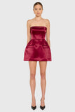 Lucienne Skort Romper - Wine