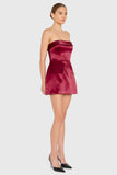 Lucienne Skort Romper - Wine