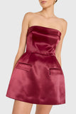 Lucienne Skort Romper - Wine