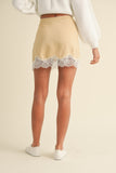 Honey Lace Mini Skirt