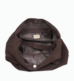 Slouch Chocolate Suede Bag