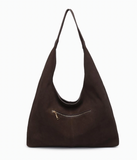 Slouch Chocolate Suede Bag