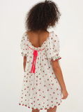 Beaded Cherries Slip Dress