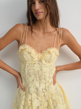 Kate Mini Dress - Yellow