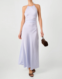 Halter Tie Neck Maxi Dress