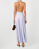 Halter Tie Neck Maxi Dress