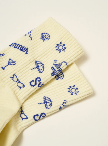 Vintage Summer Pilates Socks
