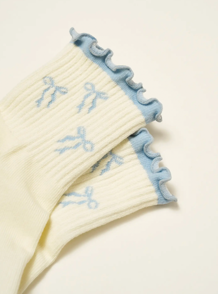 Bow Ruffles Pilates Socks
