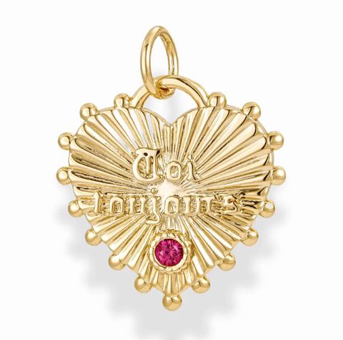 Esme French Heart Charm