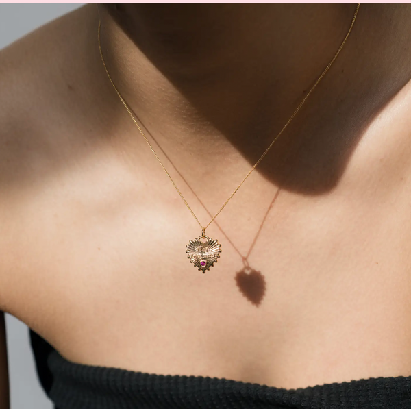Esme French Heart Charm