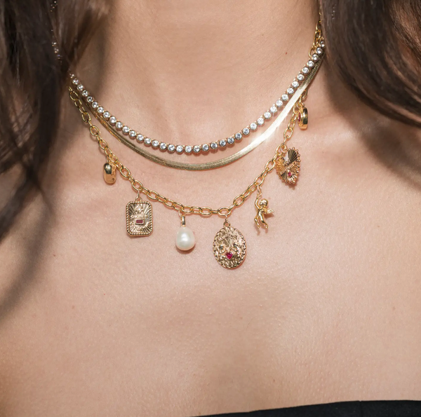 Esme French Heart Charm