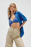 Faraway Knit Crop - Lapis