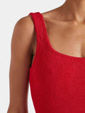 Square Neck One Piece - Red