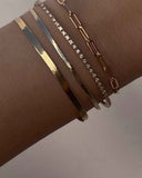 Charlie Paperclip Chain Bracelet on wrist