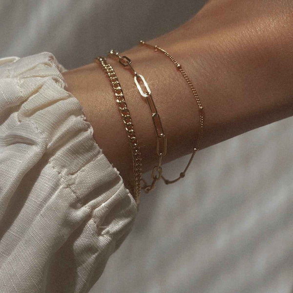 Lesley Satellite Chain Bracelet worn