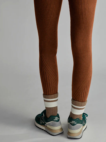 Mocado Rib Knit Legging - Tortoise Shell