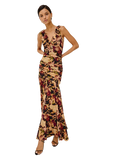 Veda Dress in Dark Flora