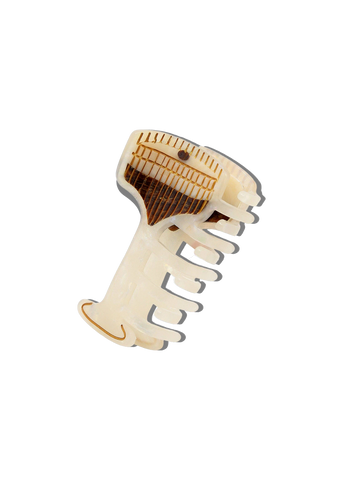 Vintage Cafe Coffee Lay Down Claw Hair Clip