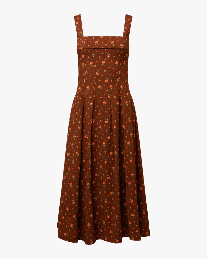 WeWoreWhat Corset Pleated Midi Dress | VIDA MOULIN WeWoreWhat Corset Pleated Midi Dress | VIDA MOULIN