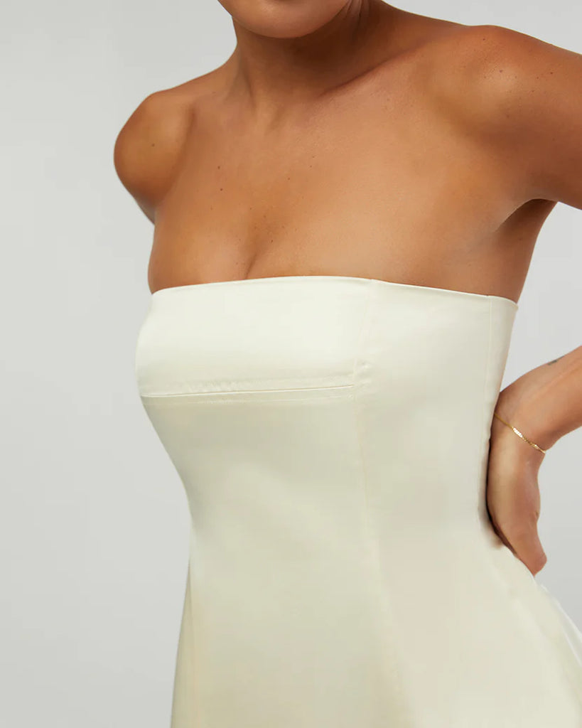 WeWoreWhat Strapless Peplum Mini Dress | VIDA MOULIN WeWoreWhat Strapless Peplum Mini Dress | VIDA MOULIN