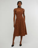 we wore what corset pleated linen midi dress We Wore What Corset Pleated Linen Midi Dress