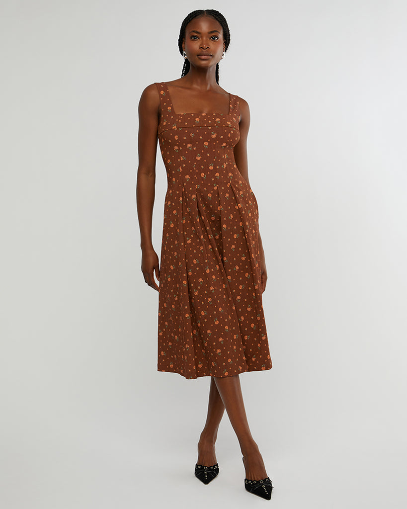 pleated corset midi dress Unforgettable Moments, Unforgettable Pleated Corset Midi Dress