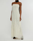 Strapless Lace Maxi