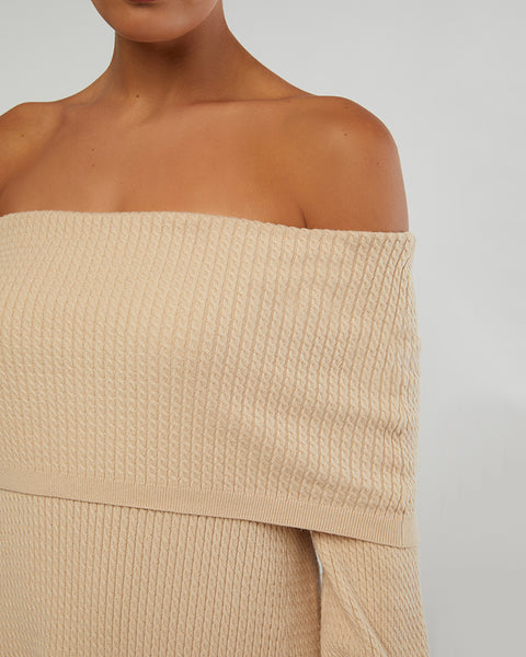 Off Shoulder Sweater Dress