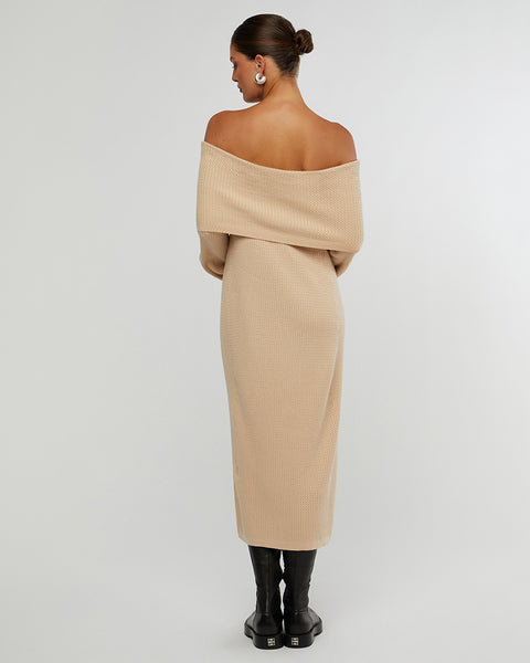 Off Shoulder Sweater Dress