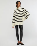 Striped Turtle Neck Sweater