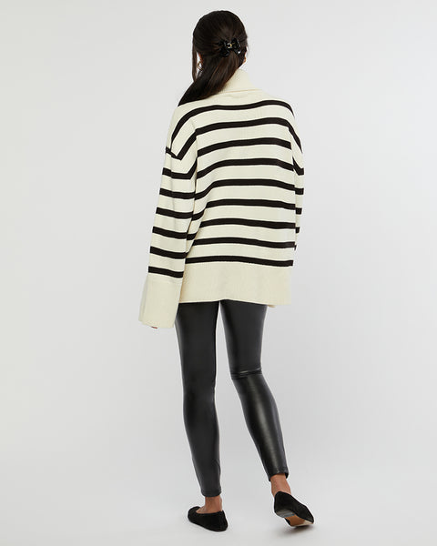 Striped Turtle Neck Sweater