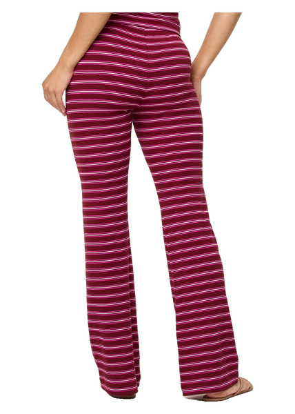 Zinnia Pant in Sipping Sangria Stripe, back view