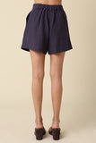 Lina Linen Shorts - Navy