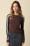Rylee Contrast Stripe Knit Sweater