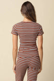 Esther Striped Top Set