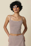 Zoey Striped Crop Knit Top