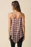 Judie Plaid Handkerchief Cami Top