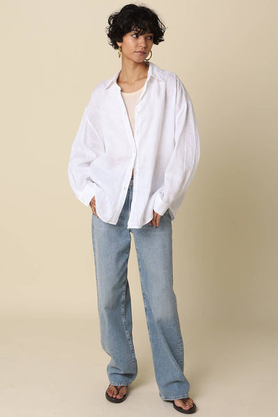 Jada Linen Shirt - White