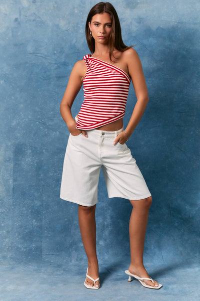 Newport Stripe Top - Red