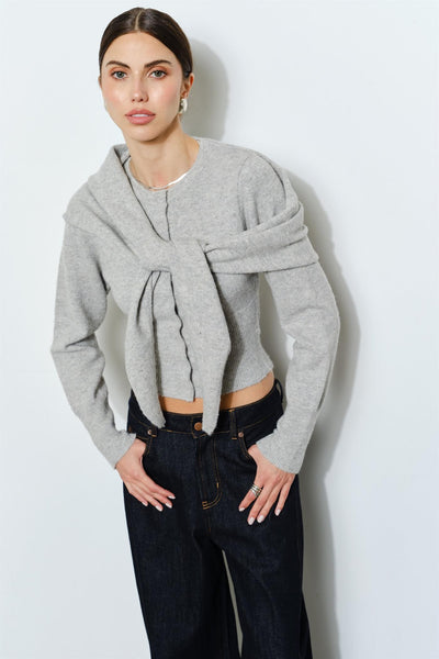 Pia Cardigan W/ Scarf