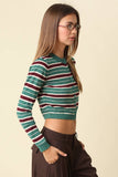 Ella Cardigan in Dark Green, back view