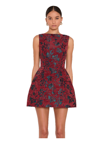Amanda Uprichard Banco Dress in Rosette Jacquard