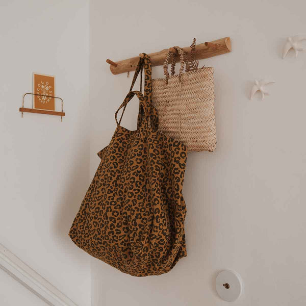 Elisa Leopard Caramel Tote
