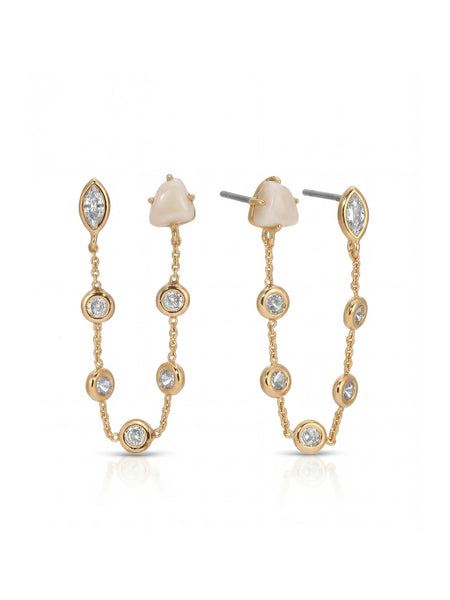Double Piercing Bone Earrings