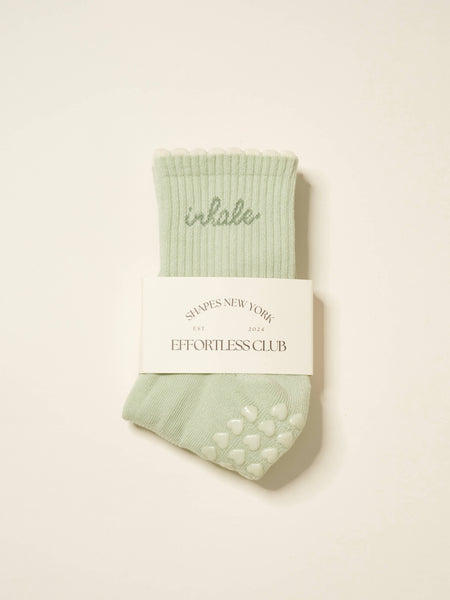 Inhale Exhale Grip Sock