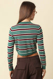 Ella Cardigan in Dark Green, styled with trousers