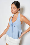 Hallie Ruched Halter Top