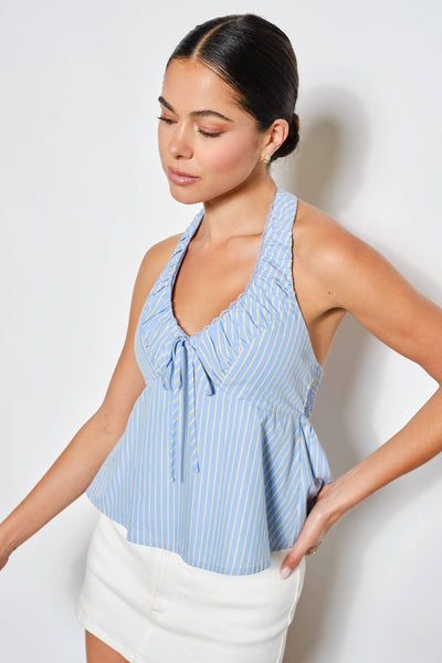 Hallie Ruched Halter Top